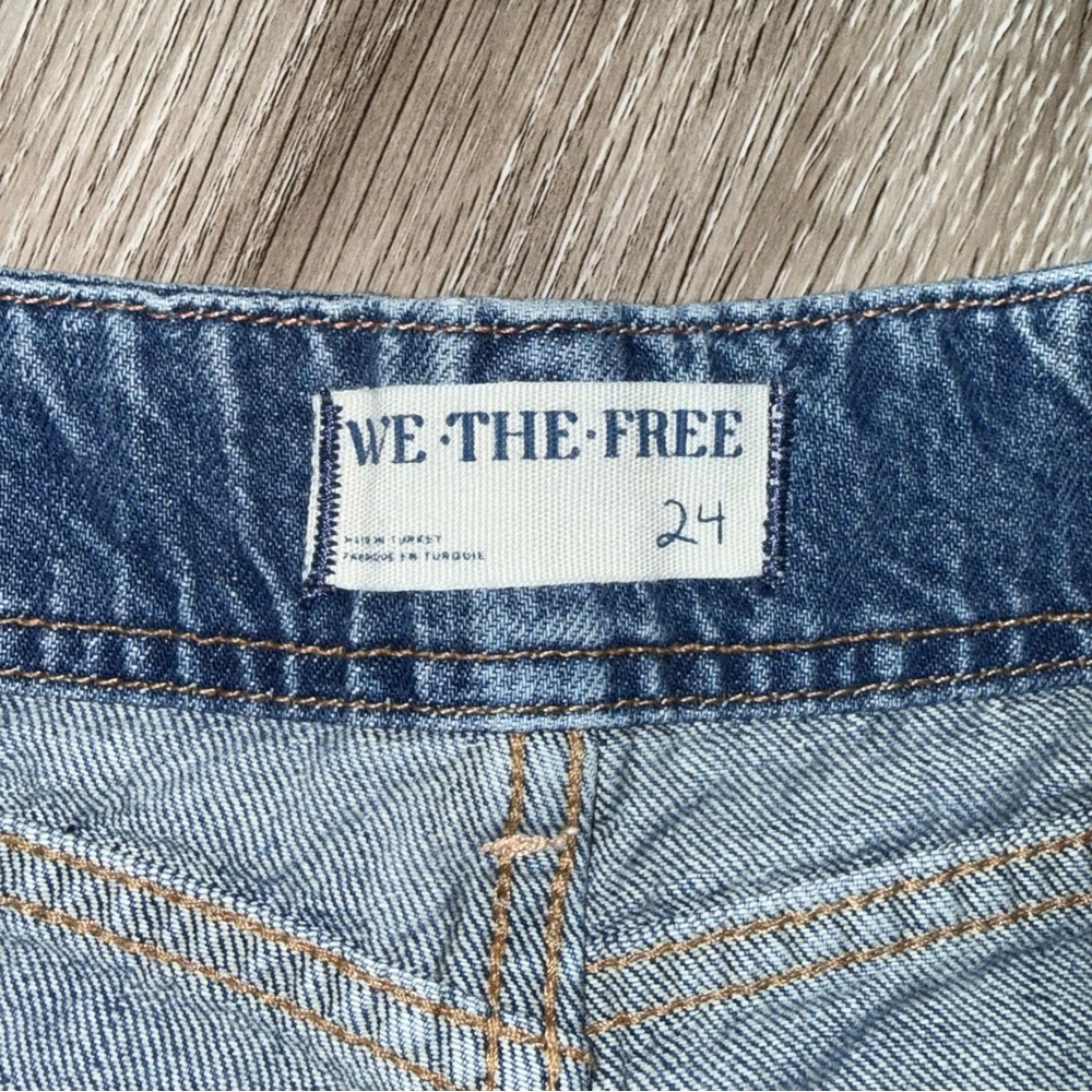 Free People We The Free Aster Straight Leg Jeans in Swarm size 24 - Picture 7 of 8